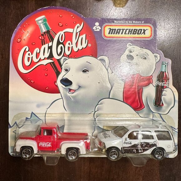 Matchbox Coca-Cola Polar Bear Diecast Cars Lot Of 2 - Picture 2 of 5